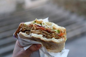 Doner Kebab on a street food tour in Turkey