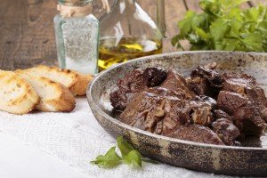 A delicious dish of braised meat on a culinary vacation