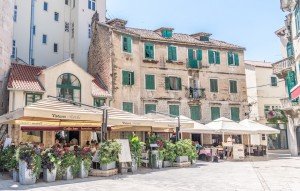 Square in Split Croatia, visited on your cooking vacation in Croatia