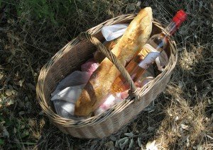 Picnic basket in France