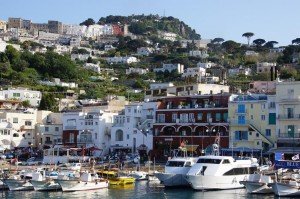 Capri port in Italy
