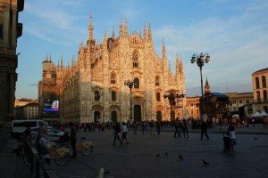 A view the Duomo in Milan, which you can visit during your Italy cooking vacation