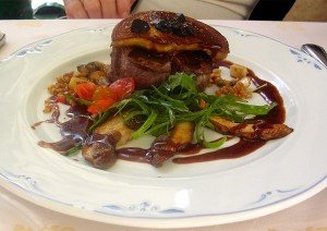 Delicious dinner in France