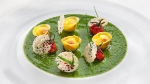 Gourmet dish in Norcia Italy