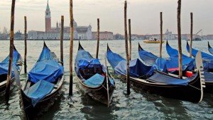 Gondolas in Venice