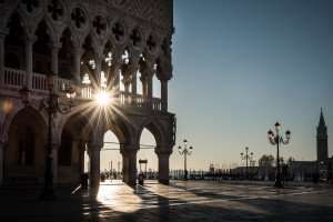 View from Saint Mark's Square in Venice.