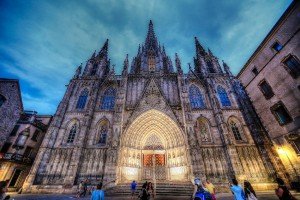 View of the Gothic Cathedral near your hotel in Barcelona