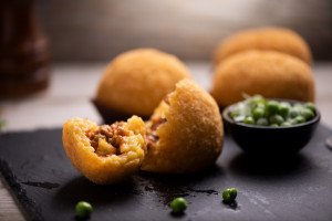 Delicious Sicilian arancini as tasted on a culinary tour of Sicily