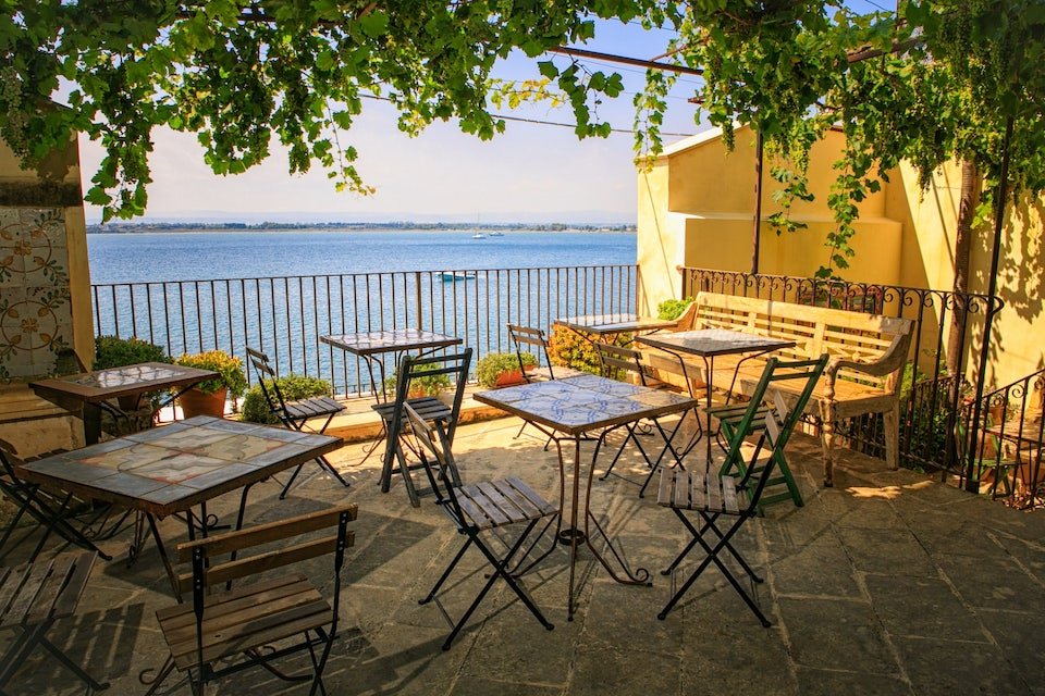 Patio at Henry's House in Siracusa, Sicily