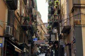 A neighborhood in Naples during a Naples food tour.