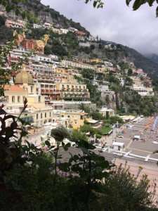 A view of Positano during an Amalfi Coast food tour.